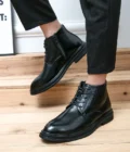 Leather Shoes Men Boots Winter Formal Leather Oxfords Boots Shoes Dress Business Boot Men Chelsea Autumn Ankle Boots for Man - Image 3