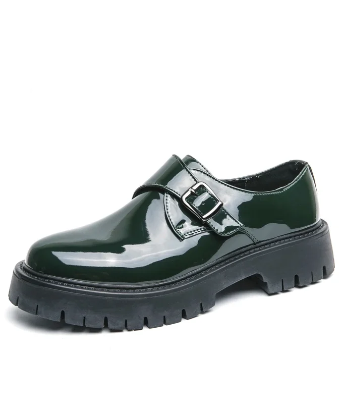 New Fashion Increase Black Casual British Men Leather Shoes Thick Bottom Slip-On Loafers Formal Dress Oxfords Work Wedding Shoe