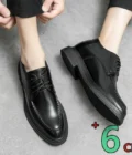Men Dress 7cm Elevator Shoes Heightening Leather Formal Shoes Platform Comfort Business Wedding Party Men Oxfords Lift Suit Shoe - Image 5