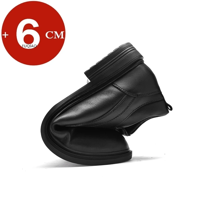 Genuine Leather Height Increasing Shoes Men Business Elevator Shoes Invisible 6cm Taller Classic Wedding Footwear Big Size 36-47 - Image 3