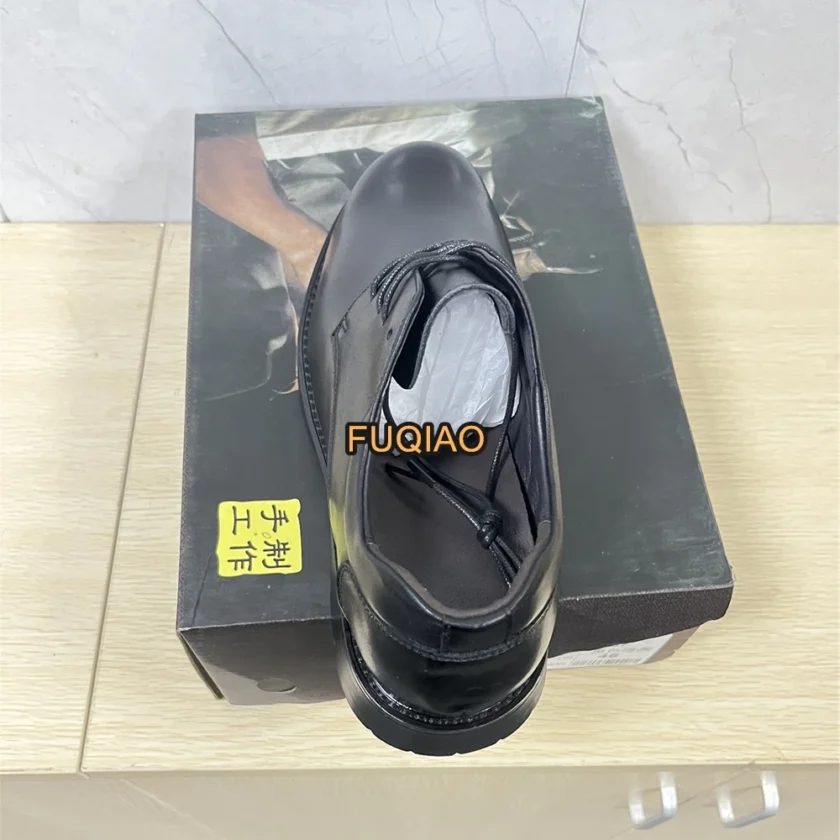 High Quality Cow Leather Platform High Heel Flat/7CM Height Increase Men Leather Shoe Oxford Dress Elevator Shoes Formal Wedding - Image 3