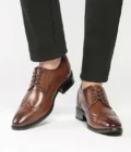 High Quality Genuine Leather Brogue Men Elevator Shoes 6CM Height Increase Oxford Men Formal Dress Shoes Business Office Wedding - Image 6