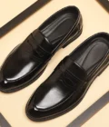 New Luxury Business Men's Cow Leather Shoes Breathable Rubber Sole Invisible Height Increasing Driving Shoes Summer Casual Shoes - Image 5