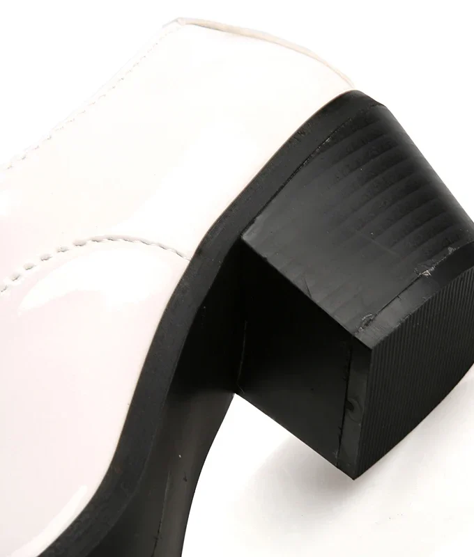 6CM High Heel Man Patent Leather Dress Shoes Solid Color Formal Office Lace Up Party Wedding Business Height Increasing Shoes