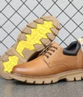Genuine Leather Platform Work Sneakers Man Elevator Shoes 6/8 CM Height Increase Sports Lift Men Thick Soled Outdoor Boots - Image 2