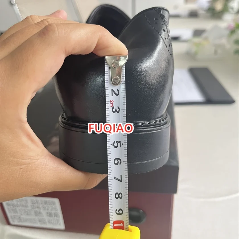 Men Elevator Dress Shoes Formal Office Oxford Wedding Party Matches Suit Zapatos De Hombre Height Increase Genuine Leather Shoes - Image 3