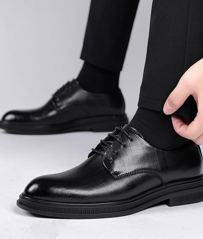 Elevator Shoes For Men 6cm/Flat Shoes Men Formal Shoes Winter/Spring Classic Business Luxury Men Oxfords Footwear Suit Shoes