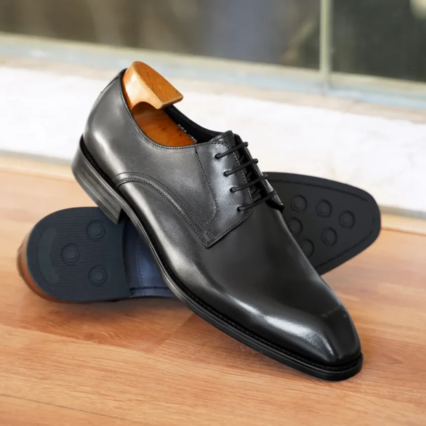 Italian Flat Mens Dress Shoes Luxury Genuine Leather Brand Handmade Quality Square Toe Laces Up New Business Party Social Shoes - Image 3