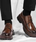 Crocodile Print Shoes Men Wedding Dress Leather Shoes Men Italiano Oxford Shoes Men Business Suit Office 2025 Italiano Zapatos - Image 3