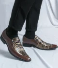 New Microfiber Leather Shoesfor Men Fashion Formal Oxford Shoes Black Brown Pointed Man Office Dress Wedding Party Loafers - Image 3