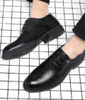 Men Flat / 6CM Heightening Elevator Shoes Hollow Breathable Business Formal Leather Shoes Man British Dress Casual Wedding Shoes - Image 5