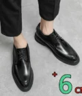 Men Dress 7cm Elevator Shoes Heightening Leather Formal Shoes Platform Comfort Business Wedding Party Men Oxfords Lift Suit Shoe - Image 6