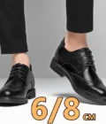 Hidden Heel 8/6CM Cow Leather Men Shoes Office Work Elevator Shoes Brand Man Business Oxfords Footwear Suit Shoes Lift Sneakers - Image 5
