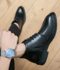 Leather Shoes Men Boots Winter Formal Leather Oxfords Boots Shoes Dress Business Boot Men Chelsea Autumn Ankle Boots for Man - Image 2