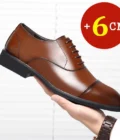 Height Increasing Shoes Men Taller Elevator 6CM Invisible Insole for Daily Men's Heighten Increased Wedding Oxfords Office Male