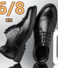 Hidden Heel 8/6CM Cow Leather Men Shoes Office Work Elevator Shoes Brand Man Business Oxfords Footwear Suit Shoes Lift Sneakers - Image 2