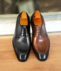 Italian Flat Mens Dress Shoes Luxury Genuine Leather Brand Handmade Quality Square Toe Laces Up New Business Party Social Shoes - Image 5