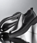 Mens Leather Shoes Height Elevator Shoes For Men Luxury Dress Shoes Slip On Business Comfortable Increase 6-8cm Wedding Shoes - Image 2