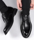 Elevator Shoes For Men 6cm/Flat Shoes Men Formal Shoes Winter/Spring Classic Business Luxury Men Oxfords Footwear Suit Shoes - Image 5